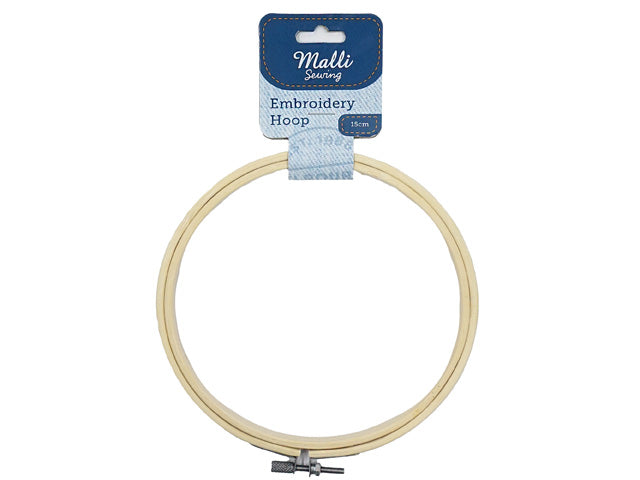 natural light wood colour; round hoop shape; metal screw adjustment; packaged with branded label;
