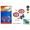 packaged on blue and orange card; includes 2 brass washers; each washer is 19mm diameter; washers have red sealing ring and black rubber ring;