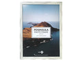 white wooden frame; distressed paint finish; rectangular shape; fits A3 size photos; simple beach-inspired style;