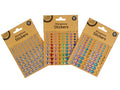 round adhesive gems; clear colour; rhinestone style; 80 pieces per pack; kraft paper backing packaging;