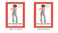 Multicolour swirling print; Halter-style neckline; Full-length flared legs; Red patterned packaging;
