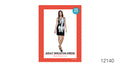 Black sleeveless dress with shoulder straps; Large white skeleton print on the front; Red patterned product packaging; Package indicates one size and approximate height of 150–170 cm;