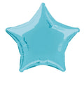 baby blue colour; star shape; foil material; 50cm size;