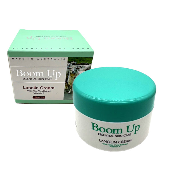 turquoise green lid on jar; white jar with green text; packaging box in turquoise and white; image of sheep on box; 100ml net content displayed;
