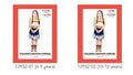 Multicoloured dress with yellow, white, blue and cow print patterns; Sleeveless dress with ruffled yellow sleeves; Decorative belt detail on the waist; Dress length to knee; Shown on child model;