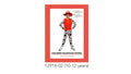 Red and yellow top; Dalmatian black and white spotted sleeves and pants; Red firefighter-style hat; Includes hat, top, and pants;
