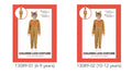brown jumpsuit with lighter chest detail; headband with lion ears; full-body costume style; available in two size options;