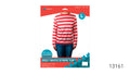 red and white horizontal stripes; long sleeved top; crew neckline; packaging shows front view worn by model; size L labelled for 10-12 years;