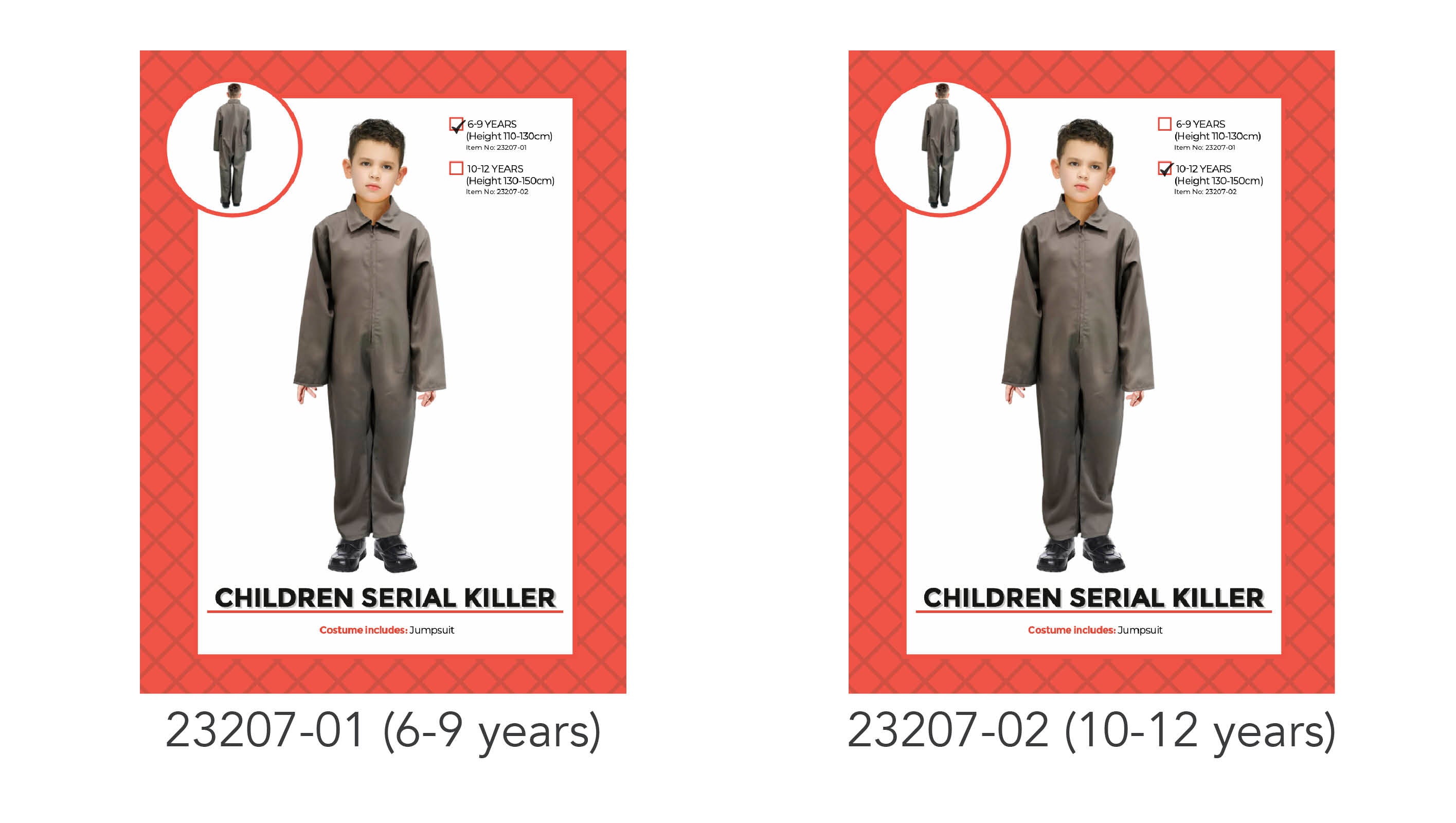 grey full-length jumpsuit; long sleeves; loose fit; front zipper; plain design;