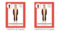 brown and cream tunic; matching headpiece; full-length design; long sleeves; traditional shepherd style;