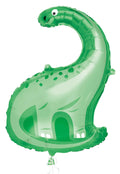 apple green colour; dinosaur shape; foil material; large 85cm size;