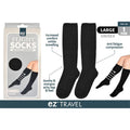 black colour; knee-high length; unisex large size; packaging with product window; 1 pair included;