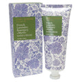 100ml tube packaging; Blue and white floral pattern; Green label with gold text; Matte finish tube; Box packaging with matching floral design;