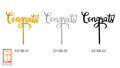 Gold colour; Script cursive 'Congrats' text; Single stick for inserting into cake; Glossy finish;