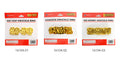 gold-tone metal; bold 'HIP HOP' text design; packaged on red and white card; JD Party branding on packaging;