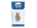 metal hook and bar fasteners; pack of 8 sets; 19mm size; blister packaging with blue and white card;