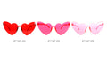 Hot pink colour; Heart-shaped lenses; Made from perspex material; Lightweight glasses frame;