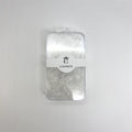 Clear elastic hair bands; Rectangular clear plastic case; White band label with CONNICE branding; Compact, portable packaging;