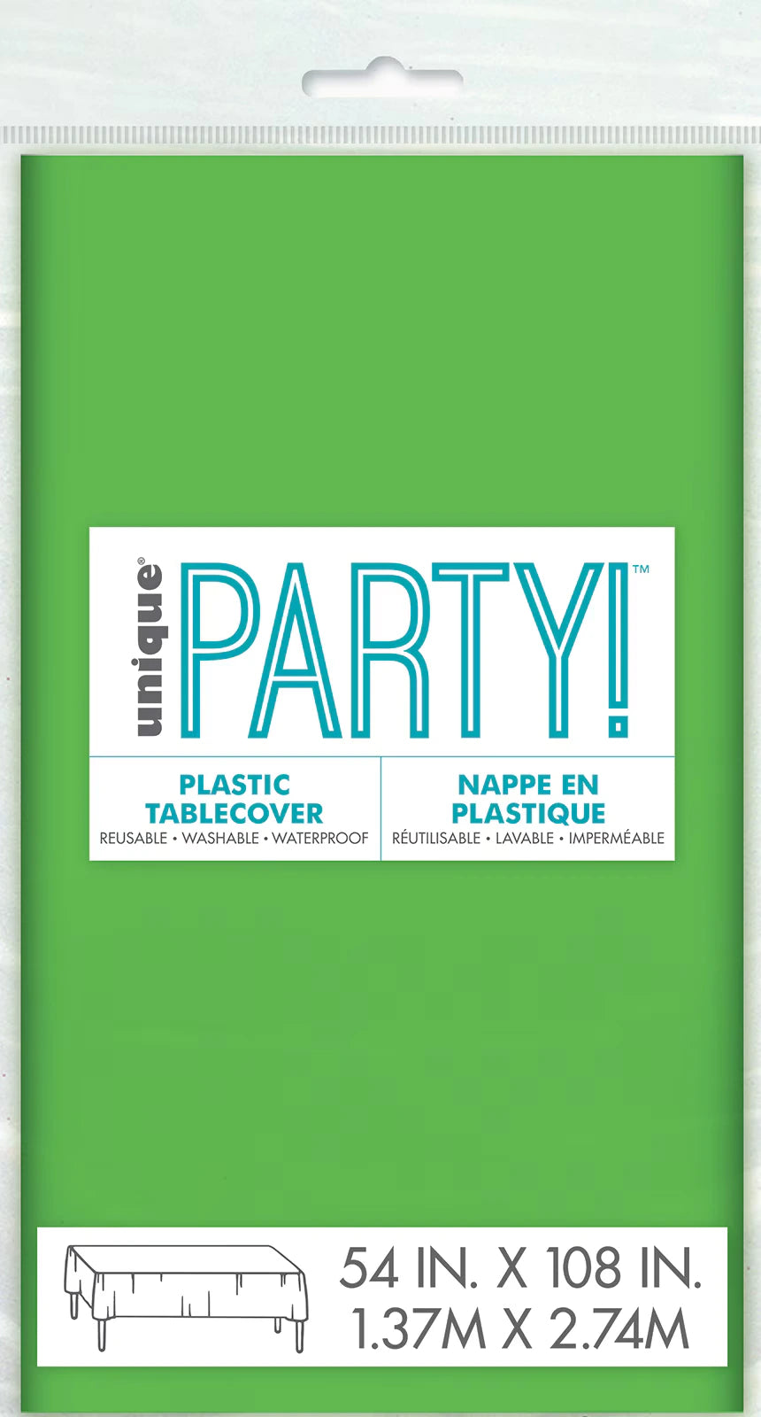 lime green colour; rectangular shape; plastic material; packaged in clear plastic with printed label;