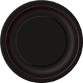 midnight black colour; round shape; paper material; 7 inch size; pack of 8 plates;