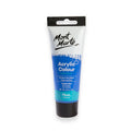75ml squeezable tube with black cap; Mont Marte branding; Cobalt blue colour indicated on label; White and blue label design;