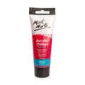 Plastic tube packaging; Rose Madder colour label; 75ml volume indicated; Black screw cap; Mont Marte branding visible;