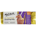 Terracotta colour; 500g rectangular package; Mont Marte brand logo; Purple and gold packaging accents; Sculpted bird image on pack;