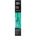 Black aluminium easel with tripod legs; Includes a carrying case; Foldable design for transport; Adjustable leg height; Branding shows 'Mont Marte';