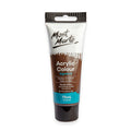 Tube packaging with white, brown and blue colour sections; Black screw cap; 75ml volume indicated on the tube; Brand name Mont Marte visible on packaging;
