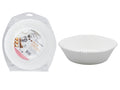 white round paper liners; pack of multiple liners; fluted edges; thin paper material; packaging labelled with product info;