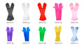 Satin Glove (Long) (Black); Satin Glove (Long) (White);