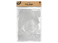 clear plastic material; rectangular shape; pack of 12; brown header label; dimensions printed 21 x 29.7cm;