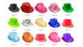 Sequin Trilby Hat (Black); Sequin Trilby Hat (Red); Sequin Trilby Hat (Dark Green); Sequin Trilby Hat (Silver);