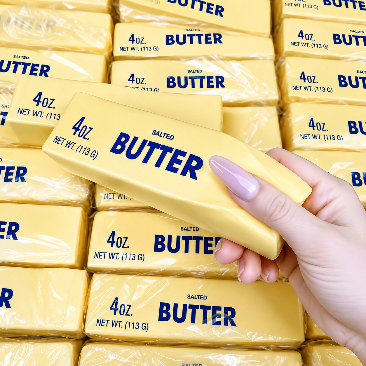 Butter Stick Squishy Toy – Soft Slow Rising Stress Relief Fidget Toy