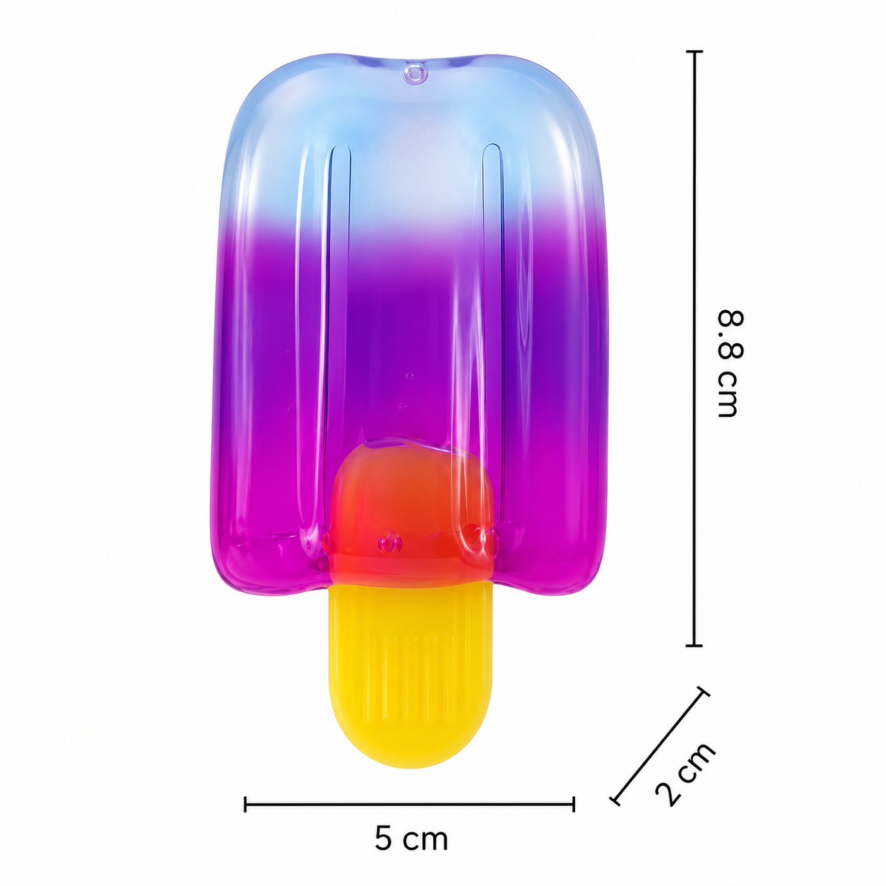 Squishy Ice Pop Fidget Toy – Soft Jelly Popsicle Stress Relief Toy, Random Colour