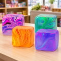 Marble Squishy Stress Cube – Soft Sensory Fidget Toy for Kids & Adults