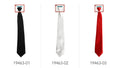 Tie (Plain)(Black); Tie (Plain)(White);