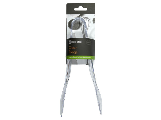 Clear plastic material; Scalloped gripping edges; 24cm length; Retail packaged with hang tag; Black and green label with Top Chef branding;