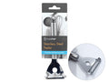stainless steel material; 18cm length; sharp peeling blade; handle with hanging hole; paperboard packaging with brand label;