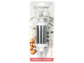 stainless steel piping tube; white plastic handles and base; five-piece set including four nozzles; packaged on cardboard backing with baking visuals; brand logo 'topchef' visible;