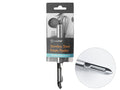 stainless steel material; ergonomic handle; single blade design; packaged with label; length approx 18.5cm;
