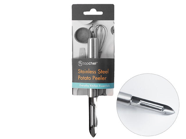 stainless steel material; ergonomic handle; single blade design; packaged with label; length approx 18.5cm;