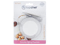 white colour; round shape with fluted edges; pack of 50 liners; 5cm diameter size;