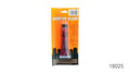 Orange and black hanging card packaging; Clear bottle containing dark red liquid; Black bottle cap; The package states net weight 28g;
