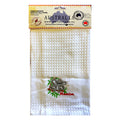 white waffle weave fabric; koala embroidered design in grey and green; red 'Koala' text embroidered; packaged with a header card featuring Australian map;